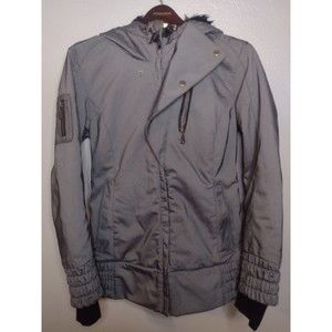 Overmeyer Women's Eden Coat 6 Gray Faux Fur Hood Ski Snow Jacket